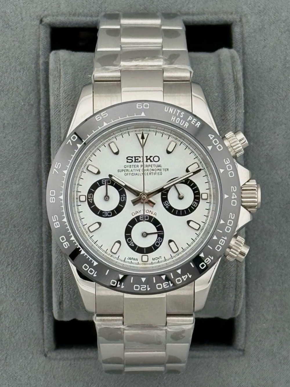 Seiko Mod “Panda” Daytona Chronograph Homage watch men’s